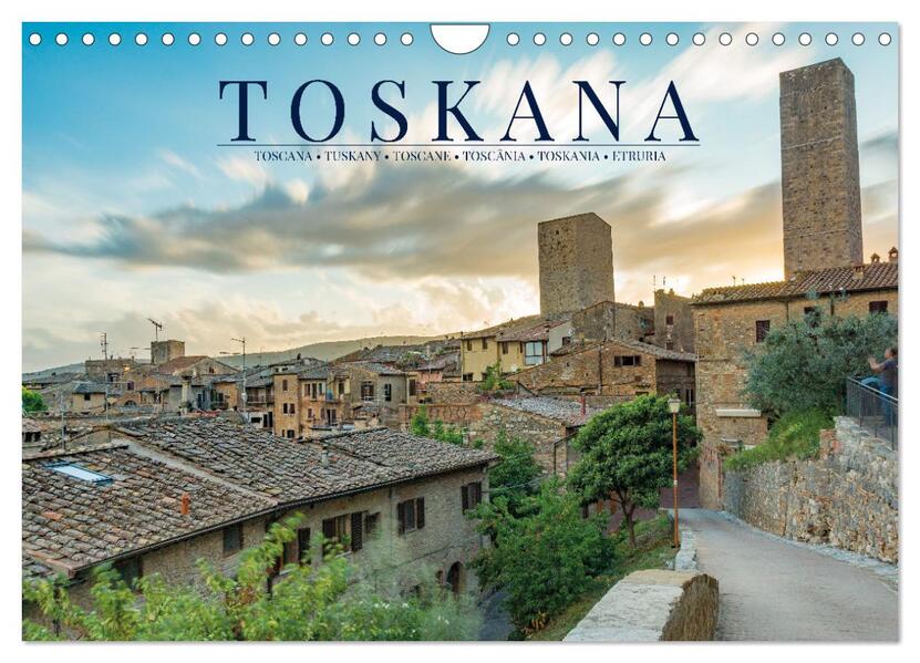 Motive der Toskana (Wandkalender 2026 DIN A4 quer) CALVENDO Monatskalender