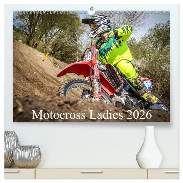 Motocross Ladies 2026 (hochwertiger Premium Wandkalender 2026 DIN A2 quer) Kunstdruck in Hochglanz