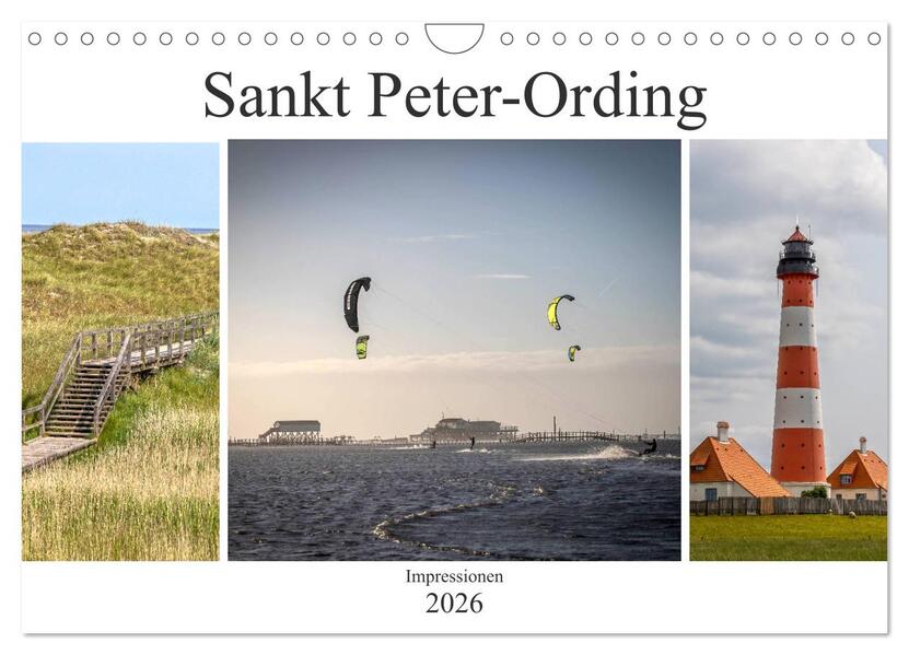 Impressionen aus Sankt Peter-Ording (Wandkalender 2026 DIN A4 quer) CALVENDO Monatskalender