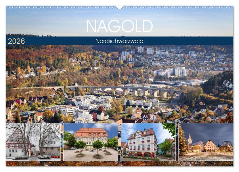 Nagold (Wandkalender 2026 DIN A2 quer) CALVENDO Monatskalender