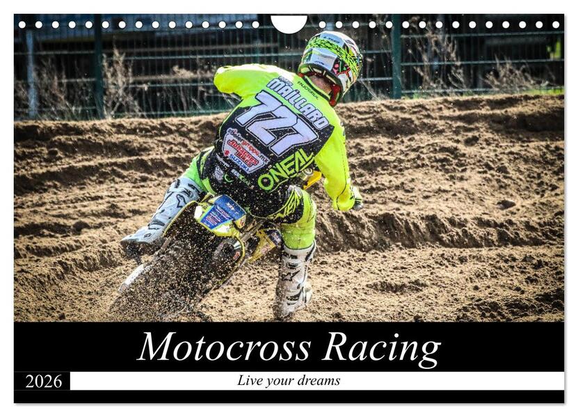 Motocross Racing 2026 (Wandkalender 2026 DIN A4 quer) CALVENDO Monatskalender