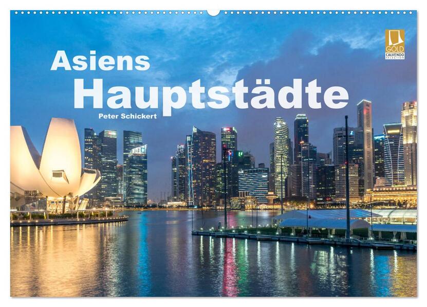 Asiens Hauptstädte (Wandkalender 2026 DIN A2 quer) CALVENDO Monatskalender