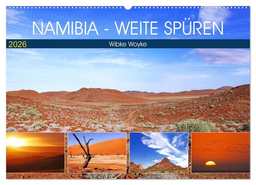 Namibia - Weite spüren (Wandkalender 2026 DIN A2 quer) CALVENDO Monatskalender