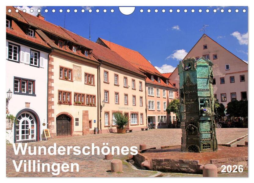 Wunderschönes Villingen (Wandkalender 2026 DIN A4 quer) CALVENDO Monatskalender