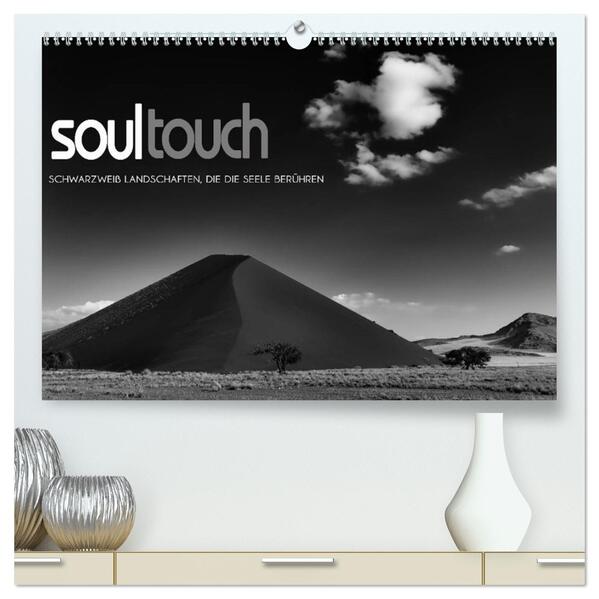 Soultouch - Schwarzweiß Landschaften die die Seele berühren (hochwertiger Premium Wandkalender 2026 DIN A2 quer) Kunstdruck in Hochglanz