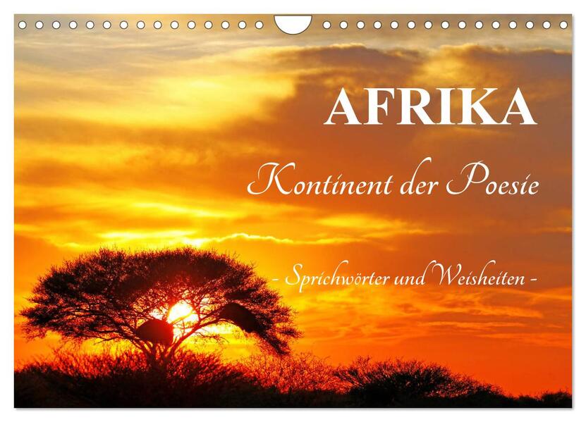 AFRIKA - Kontinent der Poesie (Wandkalender 2026 DIN A4 quer) CALVENDO Monatskalender