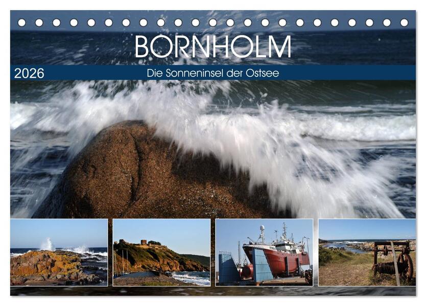 Bornholm - Sonneninsel der Ostsee (Tischkalender 2026 DIN A5 quer) CALVENDO Monatskalender