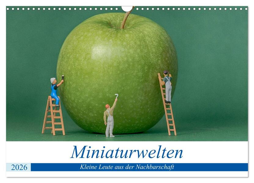 Miniaturwelten - Kleine Leute aus der Nachbarschaft (Wandkalender 2026 DIN A3 quer) CALVENDO Monatskalender