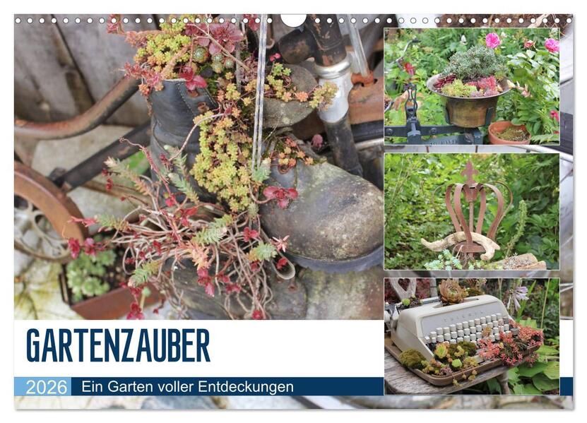 Gartenzauber (Wandkalender 2026 DIN A3 quer) CALVENDO Monatskalender