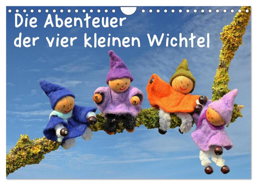 Die Abenteuer der vier kleinen Wichtel (Wandkalender 2026 DIN A4 quer) CALVENDO Monatskalender