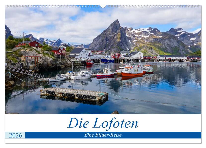 Die Lofoten - Eine Bilder-Reise (Wandkalender 2026 DIN A2 quer) CALVENDO Monatskalender
