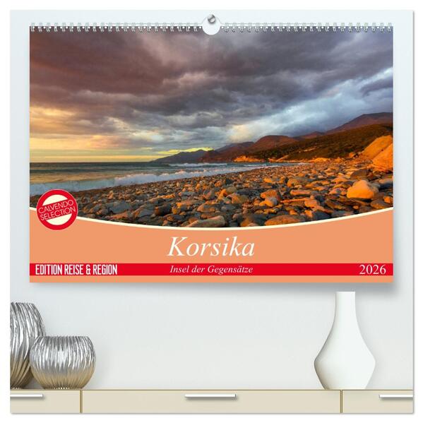 Korsika - Insel der Gegensätze (hochwertiger Premium Wandkalender 2026 DIN A2 quer) Kunstdruck in Hochglanz