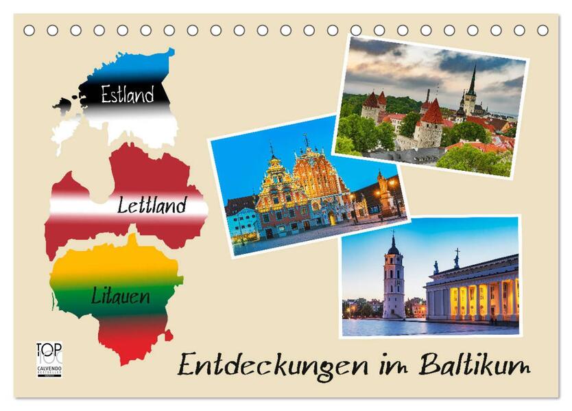 Entdeckungen im Baltikum (Tischkalender 2026 DIN A5 quer) CALVENDO Monatskalender