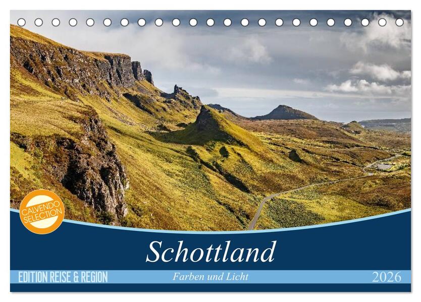 Schottland Farben und Licht (Tischkalender 2026 DIN A5 quer) CALVENDO Monatskalender