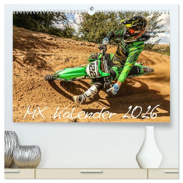 MX Racing 2026 (hochwertiger Premium Wandkalender 2026 DIN A2 quer) Kunstdruck in Hochglanz
