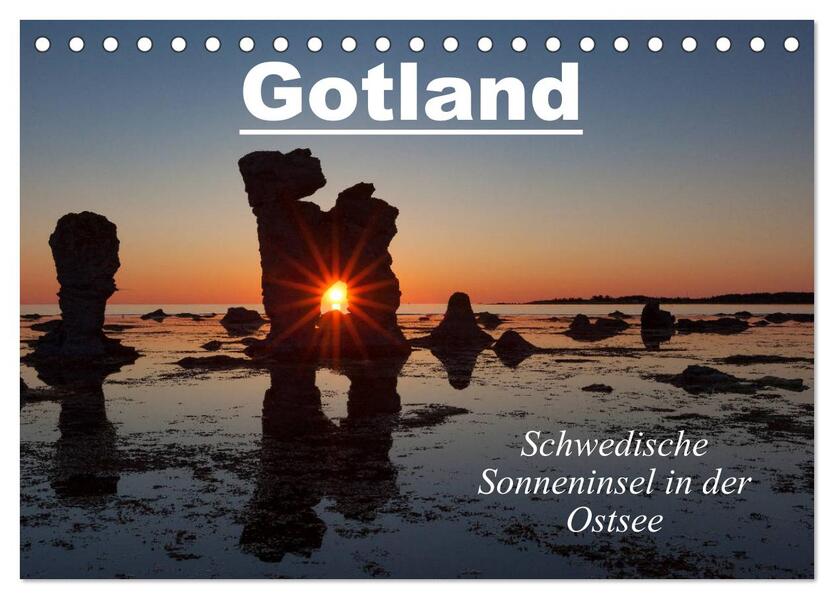 Gotland - Sonneninsel in der Ostsee (Tischkalender 2026 DIN A5 quer) CALVENDO Monatskalender