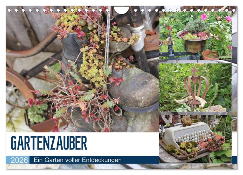 Gartenzauber (Wandkalender 2026 DIN A4 quer) CALVENDO Monatskalender