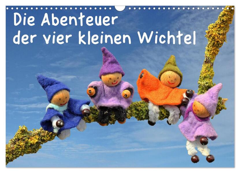 Die Abenteuer der vier kleinen Wichtel (Wandkalender 2026 DIN A3 quer) CALVENDO Monatskalender