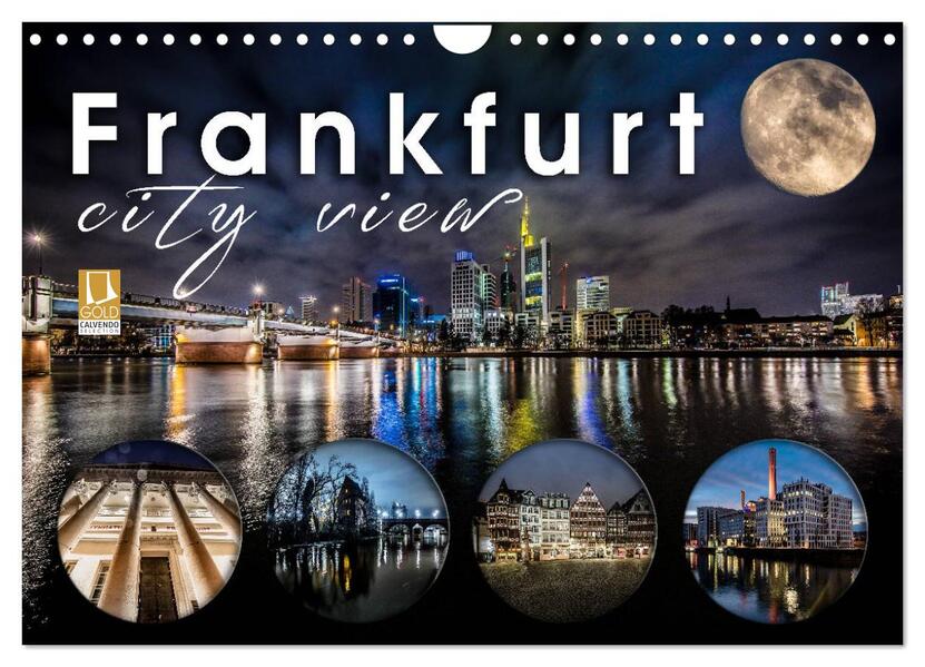 Frankfurt city view (Wandkalender 2026 DIN A4 quer) CALVENDO Monatskalender