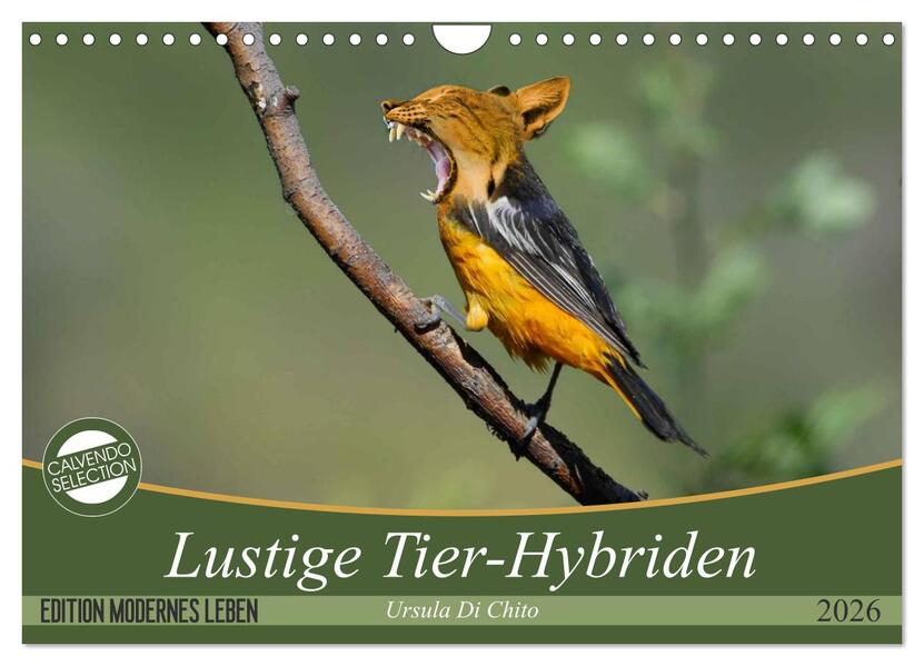 Lustige Tier-Hybriden (Wandkalender 2026 DIN A4 quer) CALVENDO Monatskalender