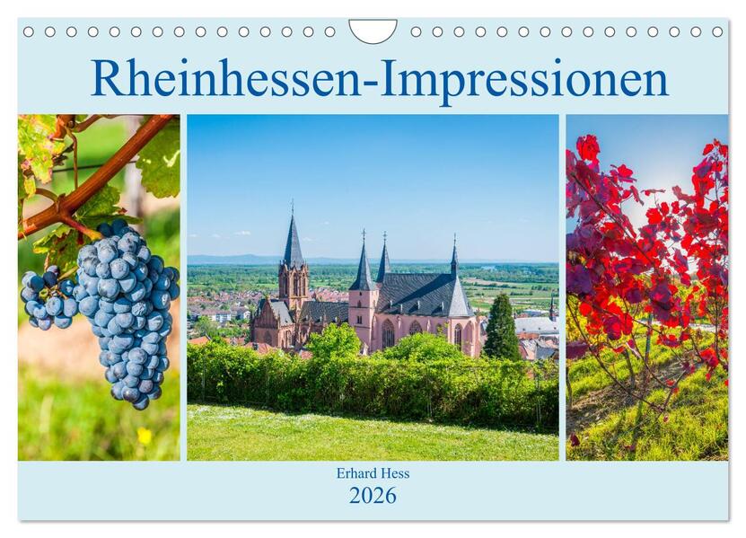 Rheinhessen-Impressionen (Wandkalender 2026 DIN A4 quer) CALVENDO Monatskalender