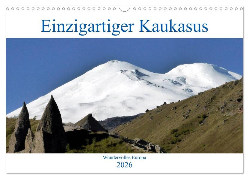 Einzigartiger Kaukasus (Wandkalender 2026 DIN A3 quer) CALVENDO Monatskalender
