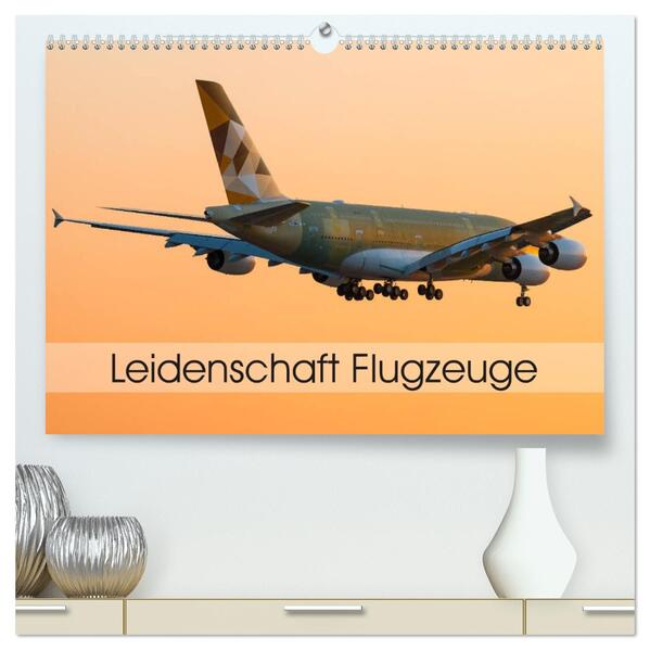 Leidenschaft Flugzeuge (hochwertiger Premium Wandkalender 2026 DIN A2 quer) Kunstdruck in Hochglanz