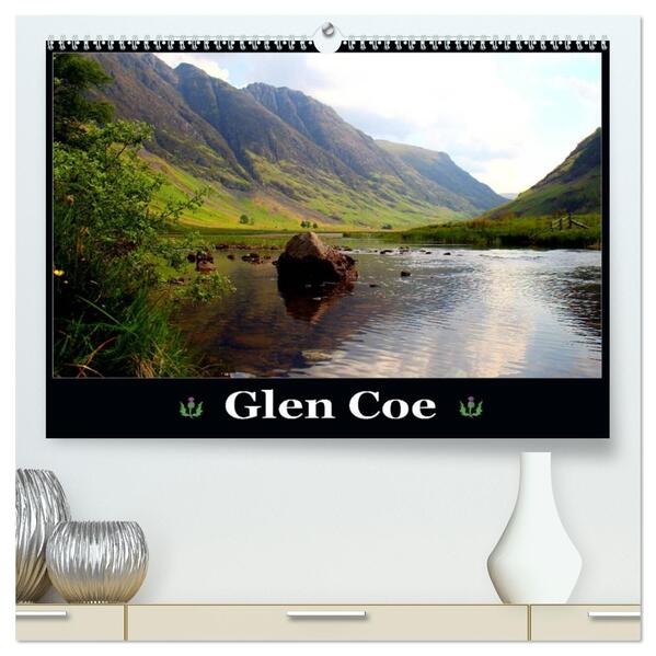 Glen Coe (hochwertiger Premium Wandkalender 2026 DIN A2 quer) Kunstdruck in Hochglanz