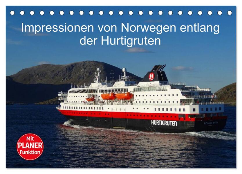 Impressionen von Norwegen entlang der Hurtigruten (Tischkalender 2026 DIN A5 quer) CALVENDO Monatskalender
