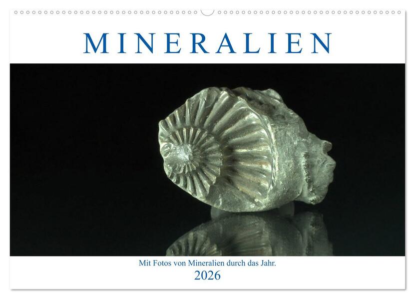 Mineralien (Wandkalender 2026 DIN A2 quer) CALVENDO Monatskalender