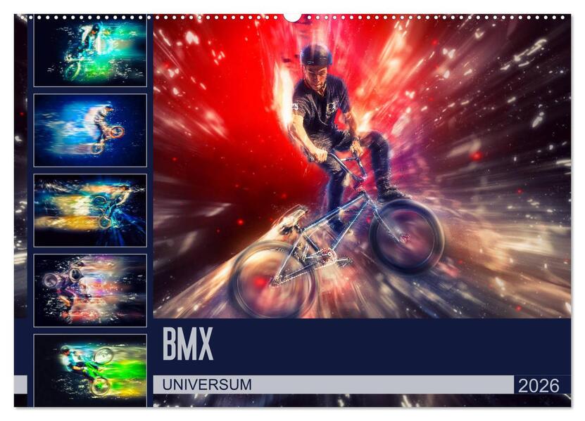 BMX Universum (Wandkalender 2026 DIN A2 quer) CALVENDO Monatskalender