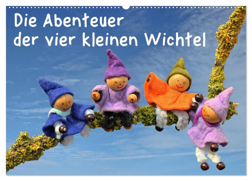 Die Abenteuer der vier kleinen Wichtel (Wandkalender 2026 DIN A2 quer) CALVENDO Monatskalender