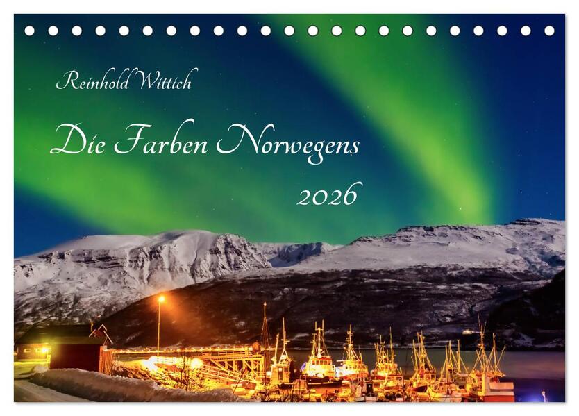 Die Farben Norwegens (Tischkalender 2026 DIN A5 quer) CALVENDO Monatskalender