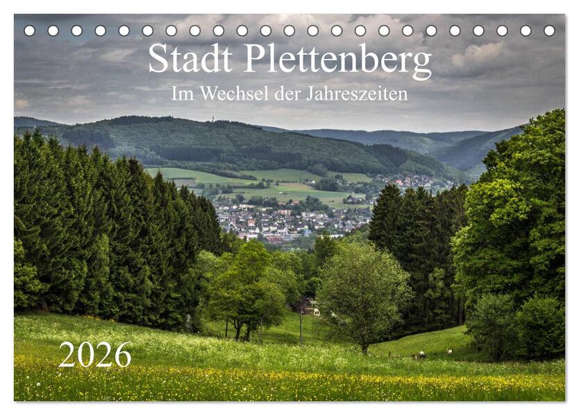 Stadt Plettenberg (Tischkalender 2026 DIN A5 quer) CALVENDO Monatskalender