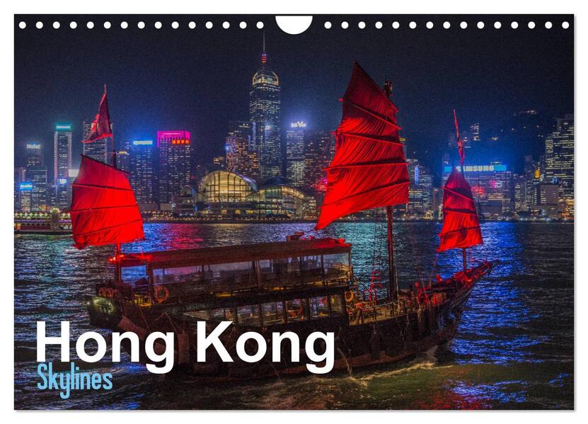 Hong Kong - Skylines (Wandkalender 2026 DIN A4 quer) CALVENDO Monatskalender