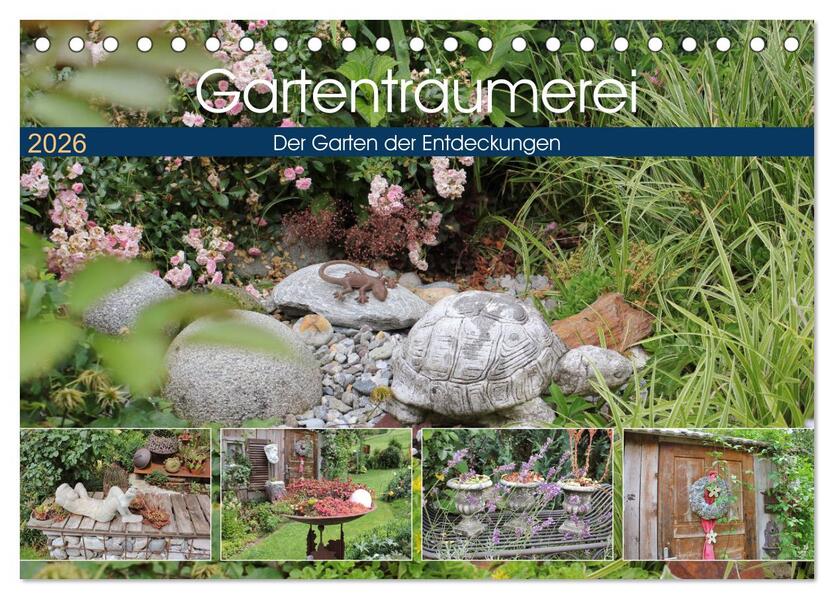 Gartenträumerei (Tischkalender 2026 DIN A5 quer) CALVENDO Monatskalender