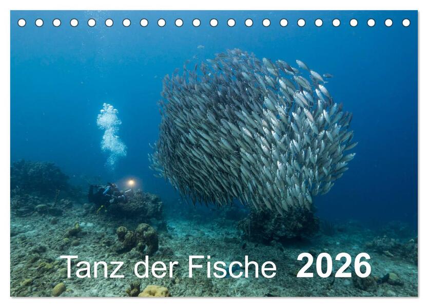 Tanz der Fische (Tischkalender 2026 DIN A5 quer) CALVENDO Monatskalender