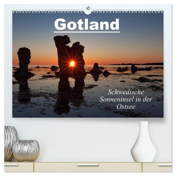 Gotland - Sonneninsel in der Ostsee (hochwertiger Premium Wandkalender 2026 DIN A2 quer) Kunstdruck in Hochglanz