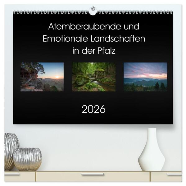 Atemberaubende und Emotionale Landschaften in der Pfalz (hochwertiger Premium Wandkalender 2026 DIN A2 quer) Kunstdruck in Hochglanz