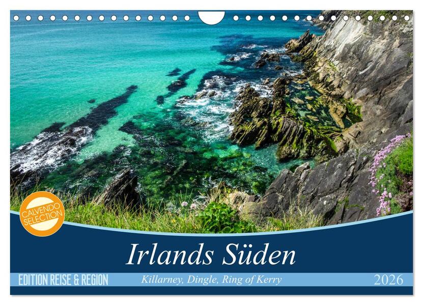 Irlands fanzinierender Süden (Wandkalender 2026 DIN A4 quer) CALVENDO Monatskalender