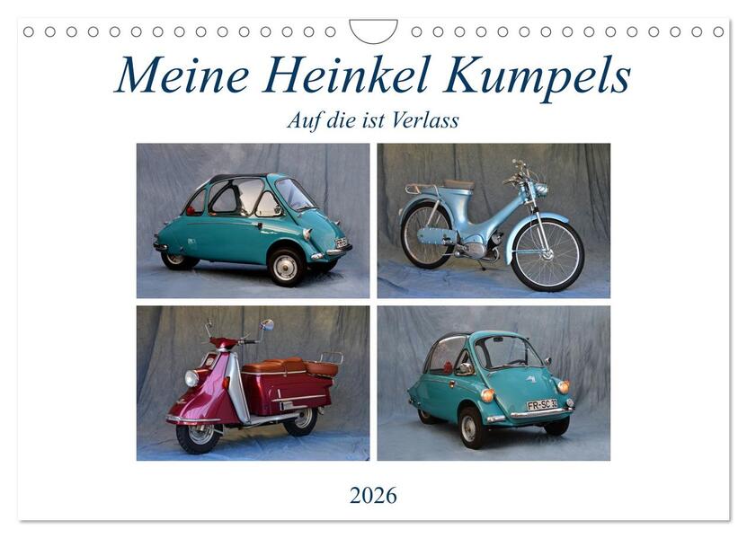 Meine Heinkel Kumpels (Wandkalender 2026 DIN A4 quer) CALVENDO Monatskalender