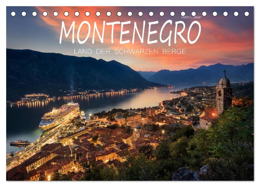 Montenegro - Land der schwarzen Berge (Tischkalender 2026 DIN A5 quer) CALVENDO Monatskalender