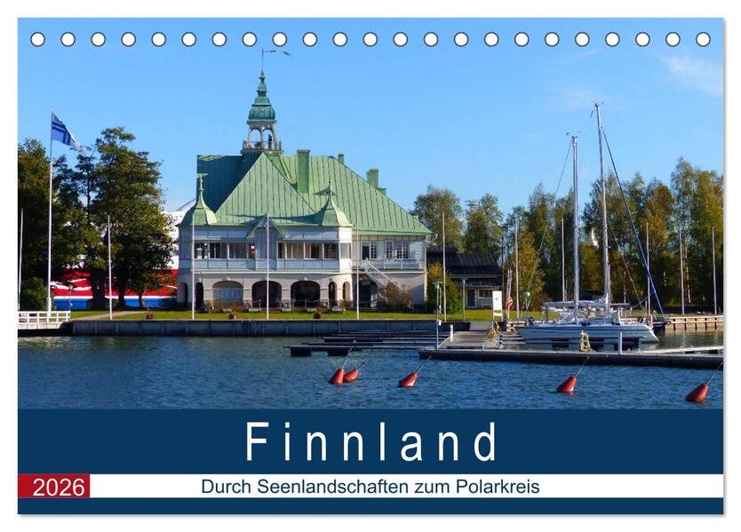 Finnland - Durch Seenlandschaften zum Polarkreis (Tischkalender 2026 DIN A5 quer) CALVENDO Monatskalender