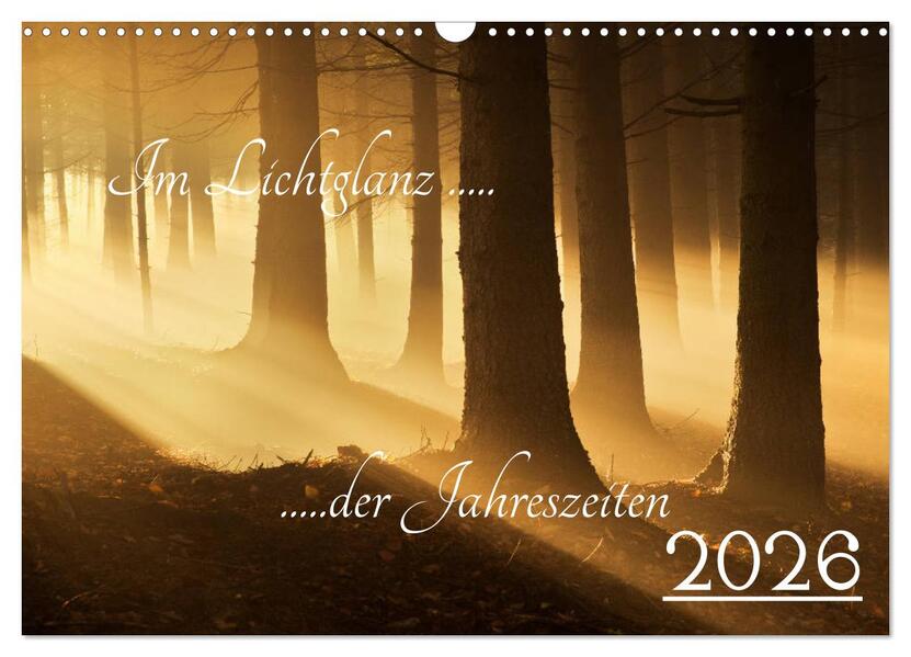 Im Lichtglanz der Jahreszeiten (Wandkalender 2026 DIN A3 quer) CALVENDO Monatskalender