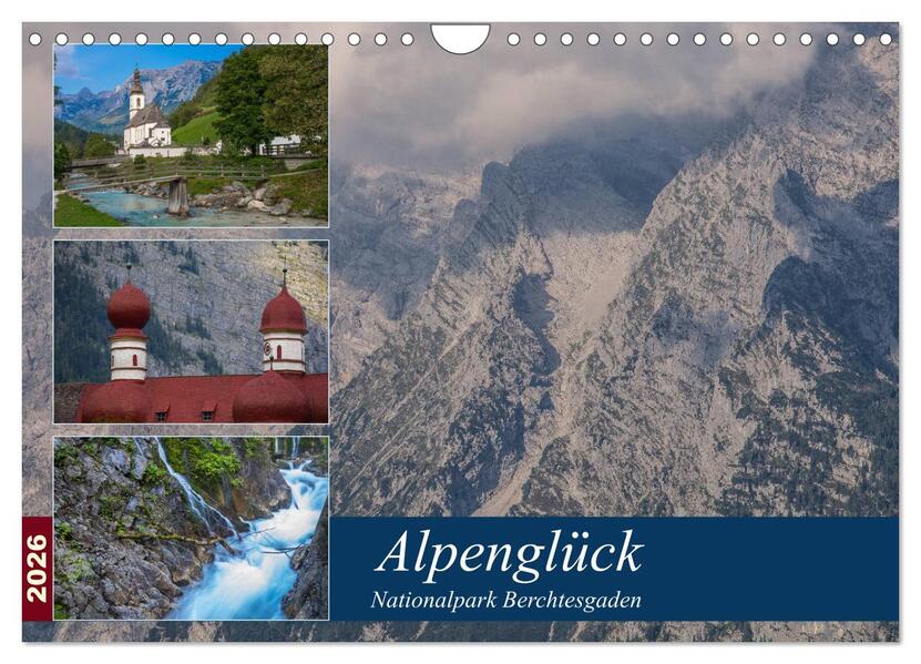 Alpenglück - Nationalpark Berchtesgaden (Wandkalender 2026 DIN A4 quer) CALVENDO Monatskalender
