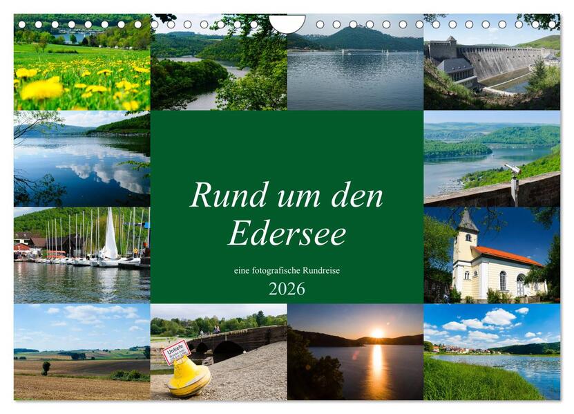 Rund um den Edersee (Wandkalender 2026 DIN A4 quer) CALVENDO Monatskalender