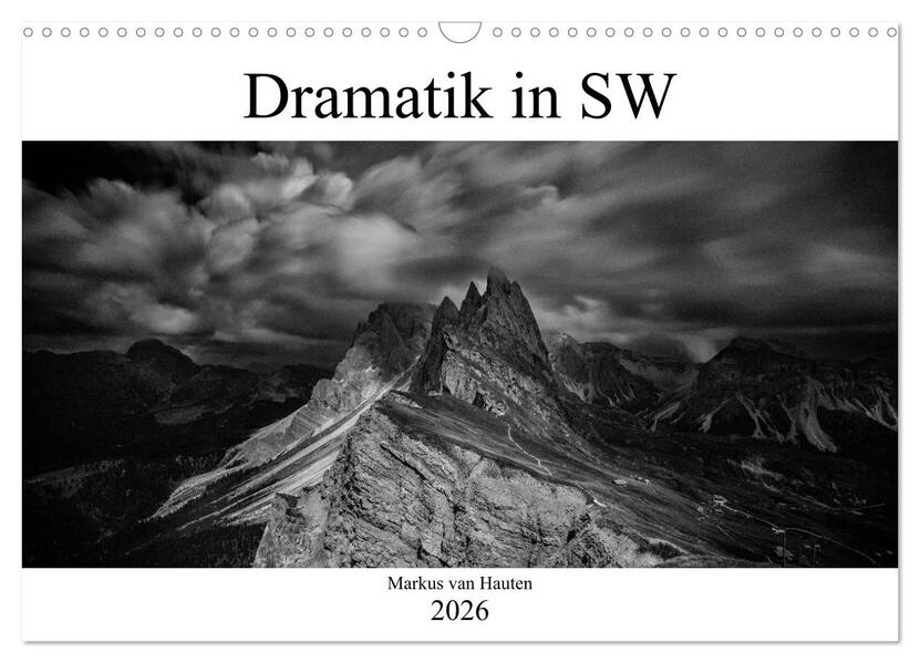 Dramatik in SW (Wandkalender 2026 DIN A3 quer) CALVENDO Monatskalender