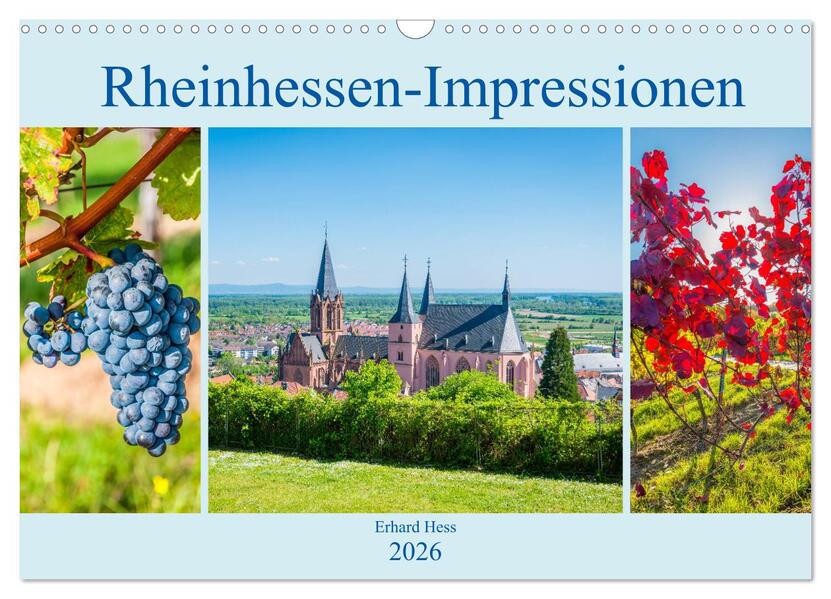 Rheinhessen-Impressionen (Wandkalender 2026 DIN A3 quer) CALVENDO Monatskalender
