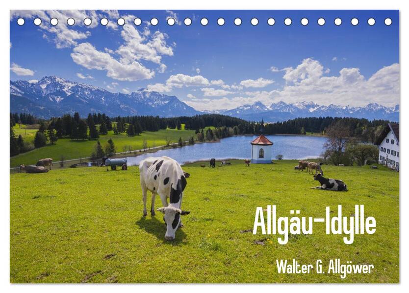 Allgäu-Idylle (Tischkalender 2026 DIN A5 quer) CALVENDO Monatskalender