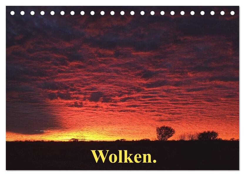 Wolken. (Tischkalender 2026 DIN A5 quer) CALVENDO Monatskalender